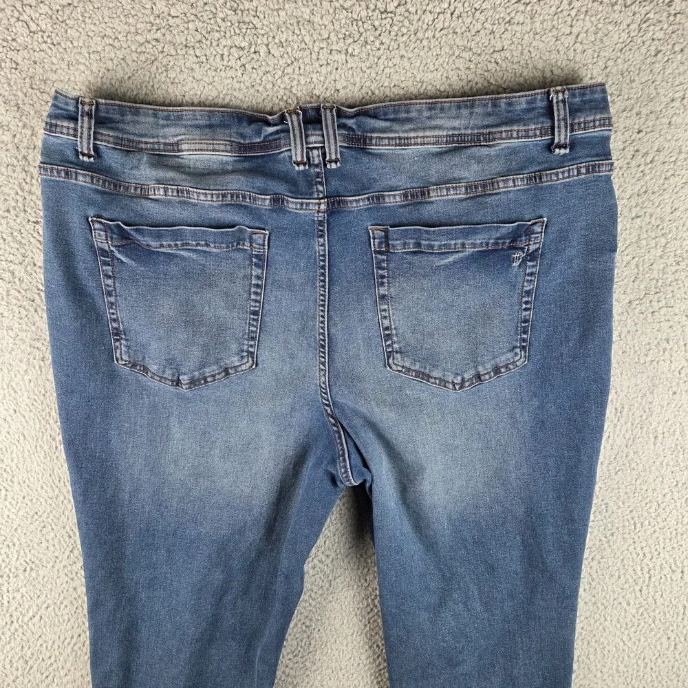 The Perfect Jean NYC Jeans‎ Mens 42x30 (41x30) Blue Slim Thick Tapered Stretch - Picture 10 of 11